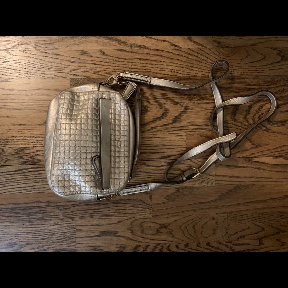 DVF gold crossbody